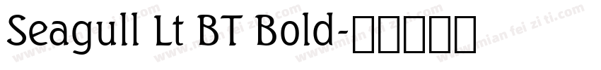 Seagull Lt BT Bold字体转换